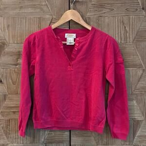 Talbots Women's Pink Long Sleeve Linen Top Size Small Petite